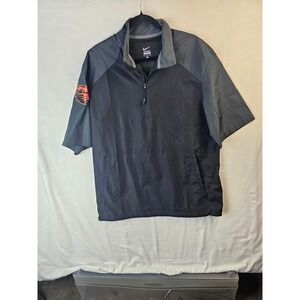 Nike Oregon State Beavers Mens Medium Short Sleeve Quarter Zip Windbreaker Grey